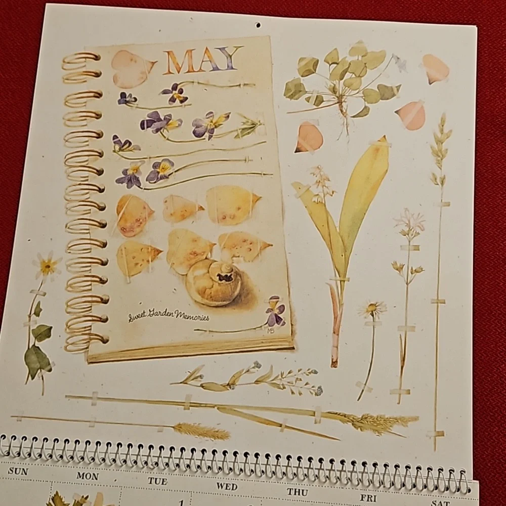Marjolein Bastin Hallmark @2001 calendar UNUSED Nature's Sketchbook art craft